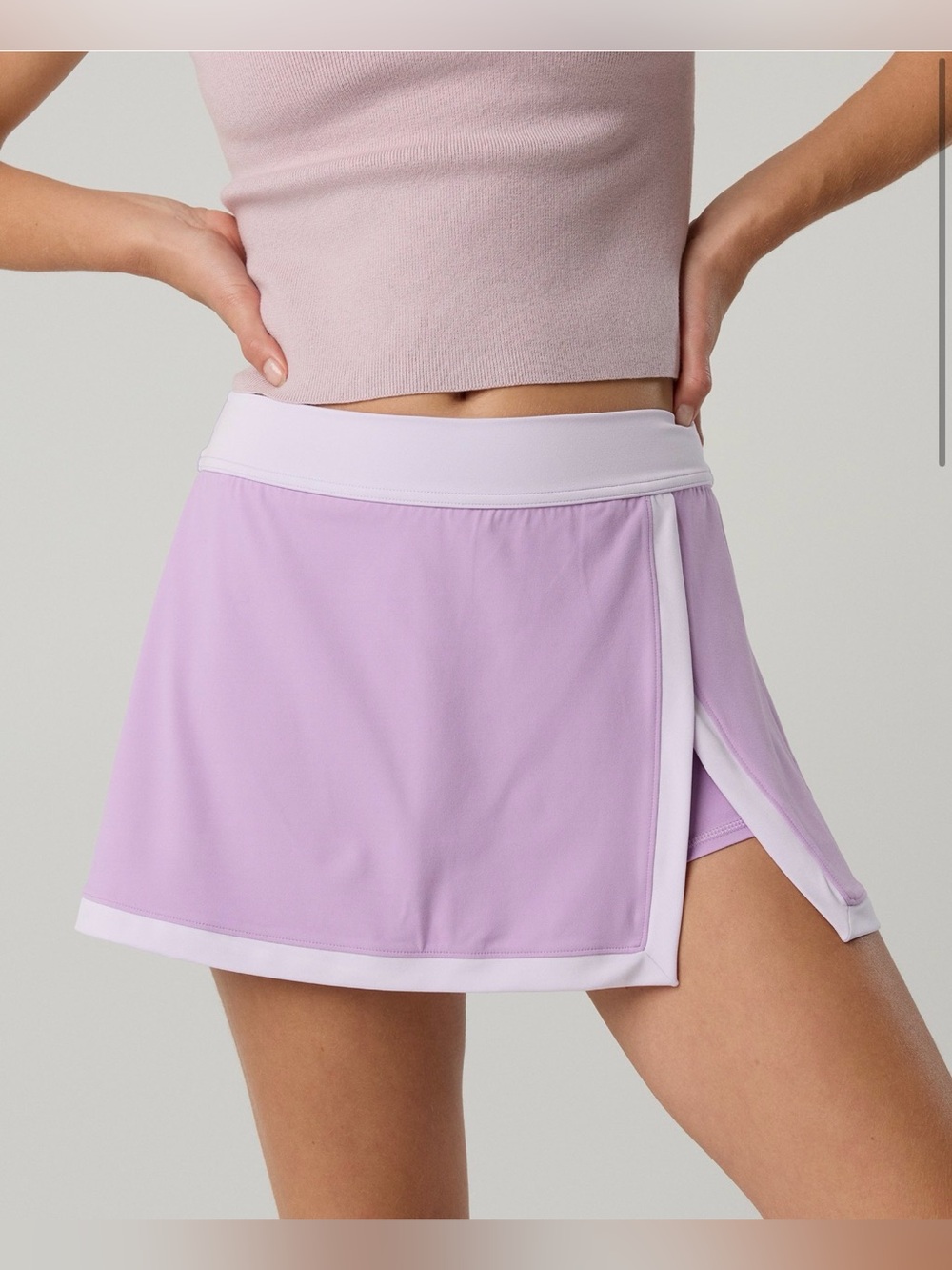 OFFLINE by Aerie Real Me XTRA Skort Lavender XL NWT Active Skirt Shorts - Picture 2 of 8